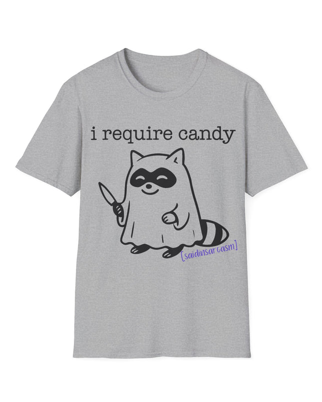 'I Require Candy' Funny Halloween T-Shirt
