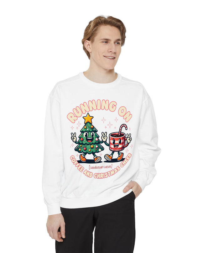 Running On Coffee & Christmas Cheer Sweat Shirt