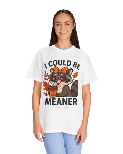 'I Could be Meaner' Raccoon Shirt