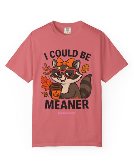 'I Could be Meaner' Raccoon Shirt