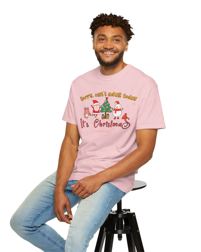 Christmas Graphic T-Shirt — "Sorry, can't adult today. It's Christmas" Holiday Tee