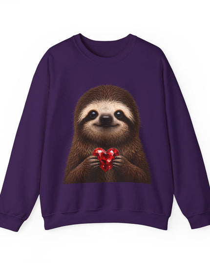 Sloth & Red Gem Crewneck — Intentional, Steady Sweatshirt