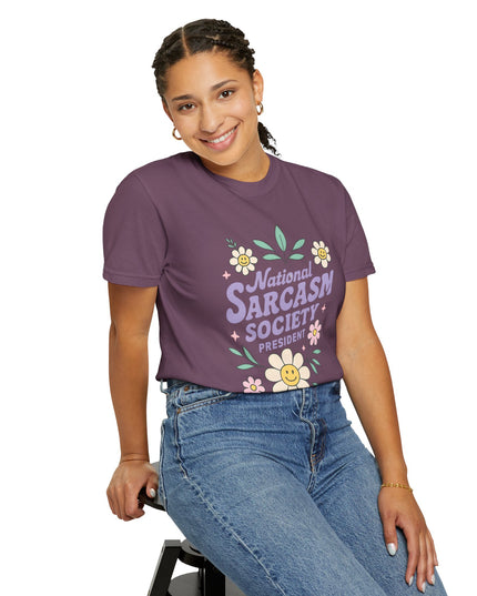 'National Sarcasm Society President' Funny Graphic T-Shirt