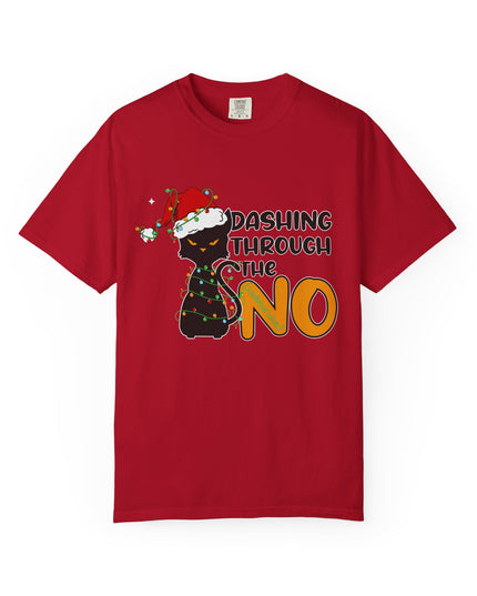 Dashing Through The No Cat Christmas T-Shirt