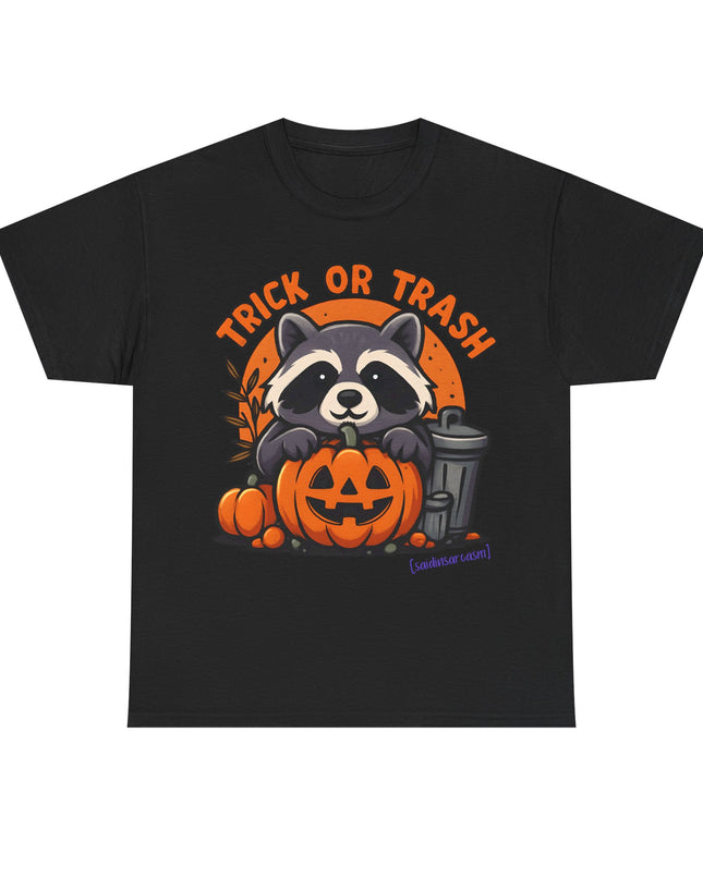 'Trick or Trash' Funny Raccoon Halloween T-Shirt
