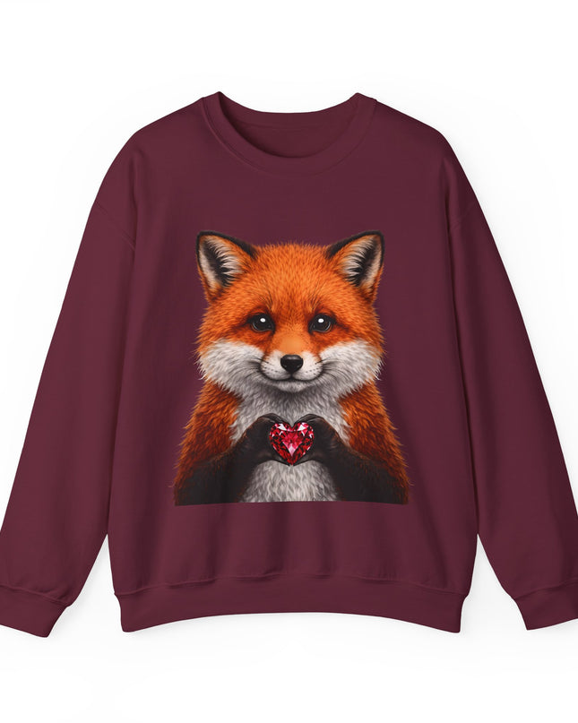 Raccoon with Red Gem Sweatshirt — Cute Mischief & Earned Treasure Crewneck