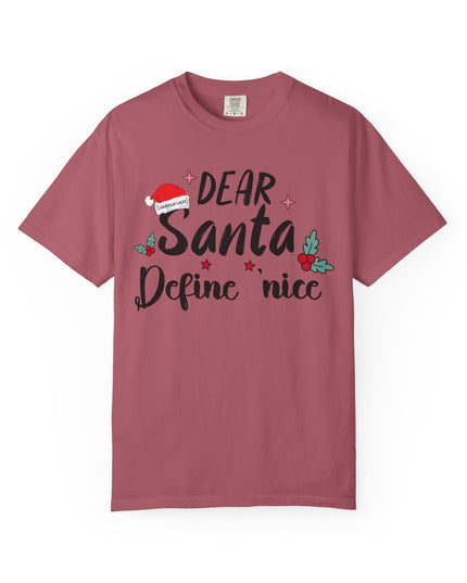 Dear Santa Define Nice Christmas T-Shirt