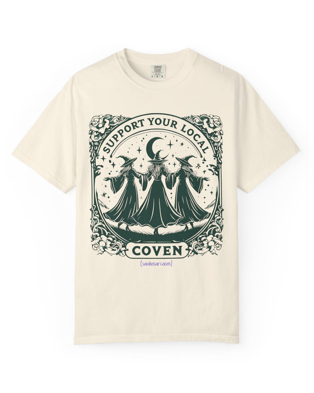 'Support Your Local Coven' Witchy Graphic T-Shirt