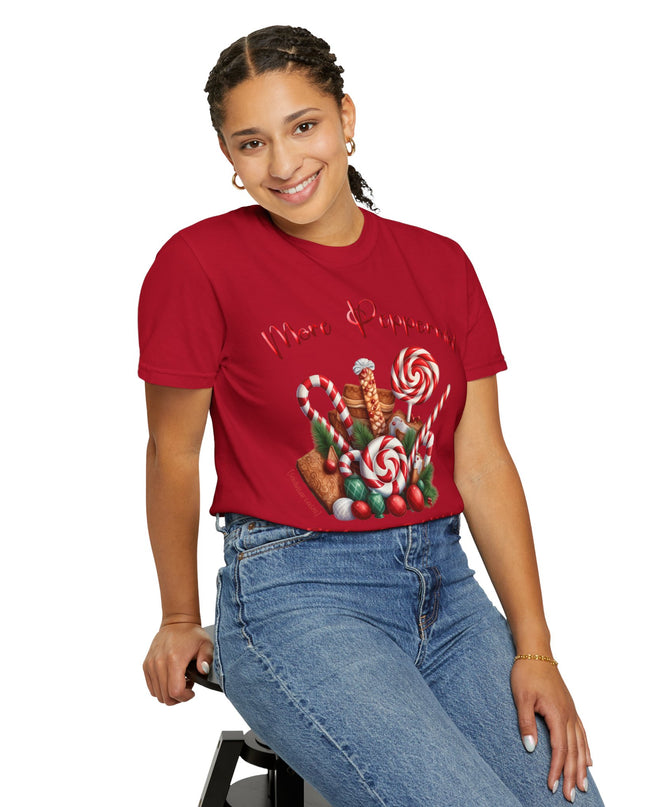 Peppermint Candy Christmas T-Shirt — "More Peppermint, Less Drama" Holiday Tee