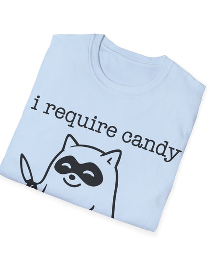 'I Require Candy' Funny Halloween T-Shirt