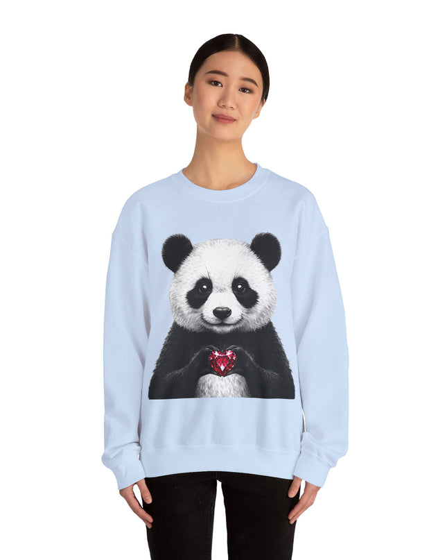 Panda Holding Red Gem Sweatshirt — Calm, Selective, Worth It