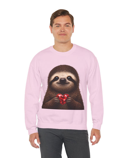 Sloth & Red Gem Crewneck — Intentional, Steady Sweatshirt