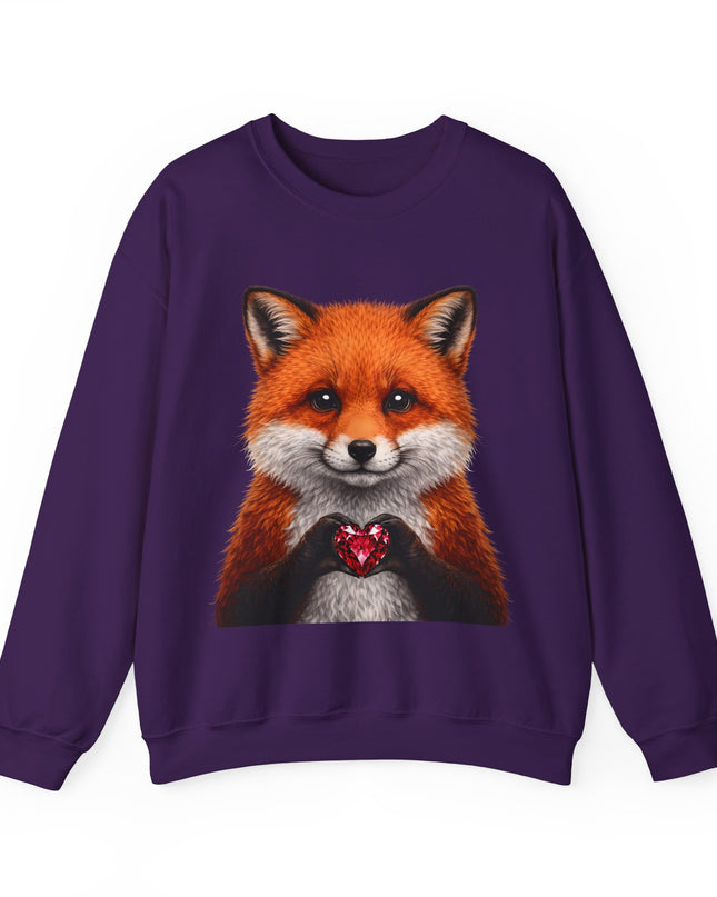 Raccoon with Red Gem Sweatshirt — Cute Mischief & Earned Treasure Crewneck