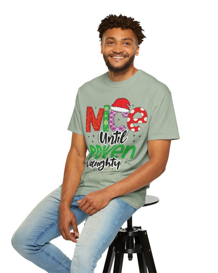 Nice Until Proven Naughty Christmas T-Shirt