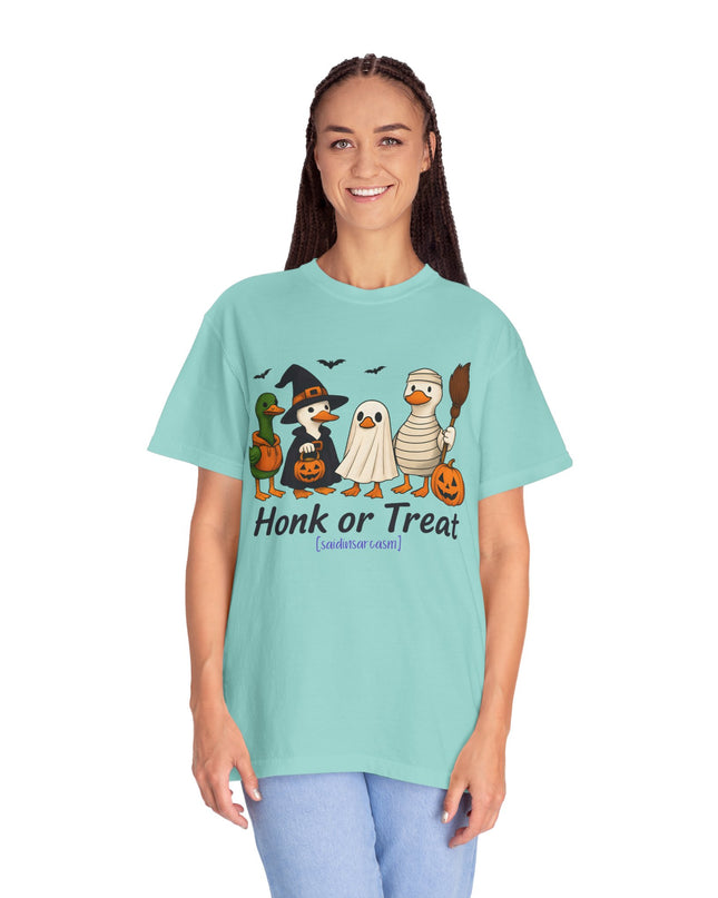 'Honk or Treat'  Funny Duck Halloween T-Shirt