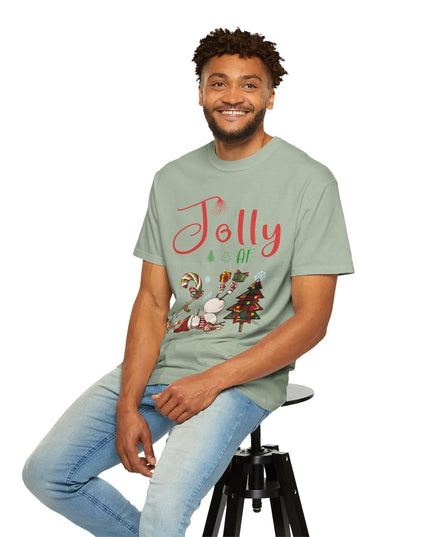 "Jolly AF" Christmas T-Shirt — Festive Holiday Graphic Tee