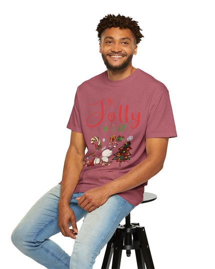 "Jolly AF" Christmas T-Shirt — Festive Holiday Graphic Tee