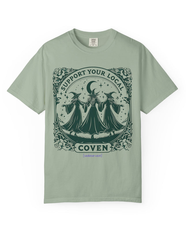 'Support Your Local Coven' Witchy Graphic T-Shirt
