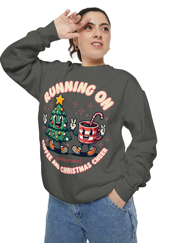 Running On Coffee & Christmas Cheer Sweat Shirt