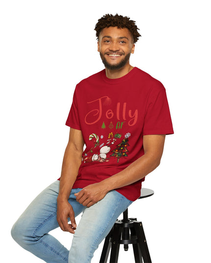 "Jolly AF" Christmas T-Shirt — Festive Holiday Graphic Tee