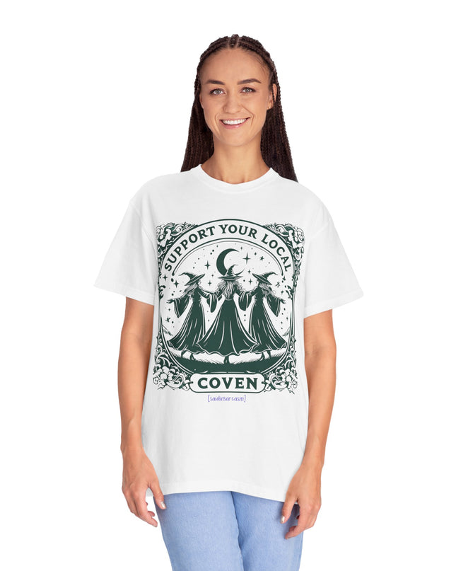 'Support Your Local Coven' Witchy Graphic T-Shirt