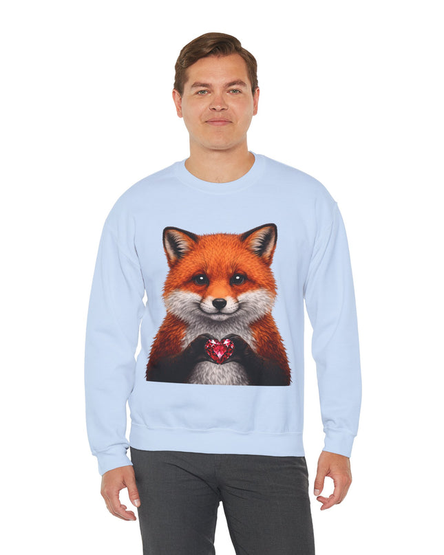 Raccoon with Red Gem Sweatshirt — Cute Mischief & Earned Treasure Crewneck