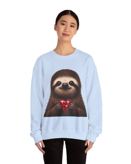 Sloth & Red Gem Crewneck — Intentional, Steady Sweatshirt
