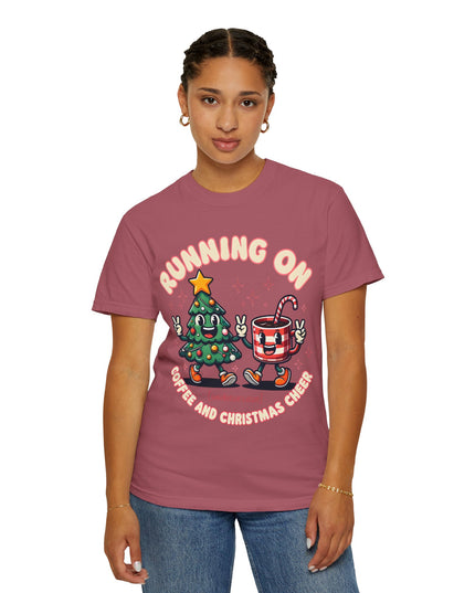 Running On Coffee & Christmas Cheer T-Shirt