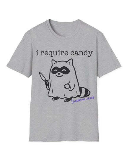 'I Require Candy' Funny Halloween T-Shirt