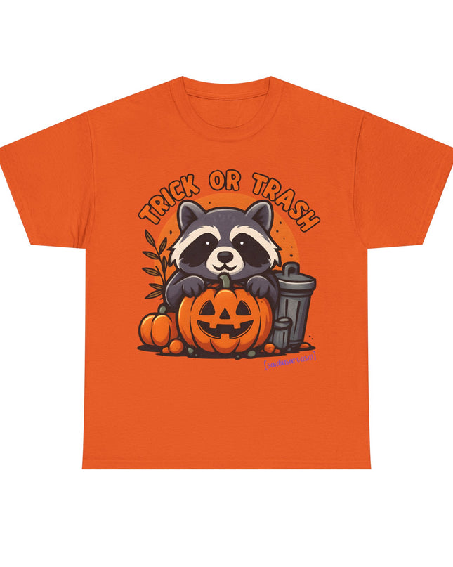 'Trick or Trash' Funny Raccoon Halloween T-Shirt