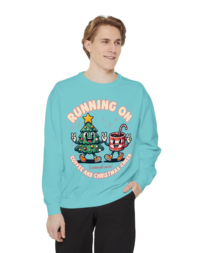 Running On Coffee & Christmas Cheer Sweat Shirt