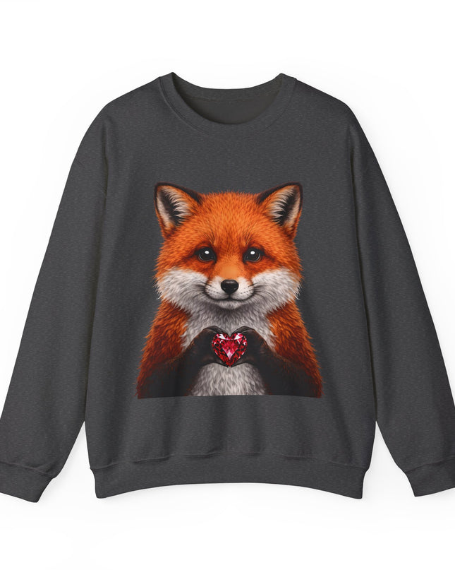 Raccoon with Red Gem Sweatshirt — Cute Mischief & Earned Treasure Crewneck