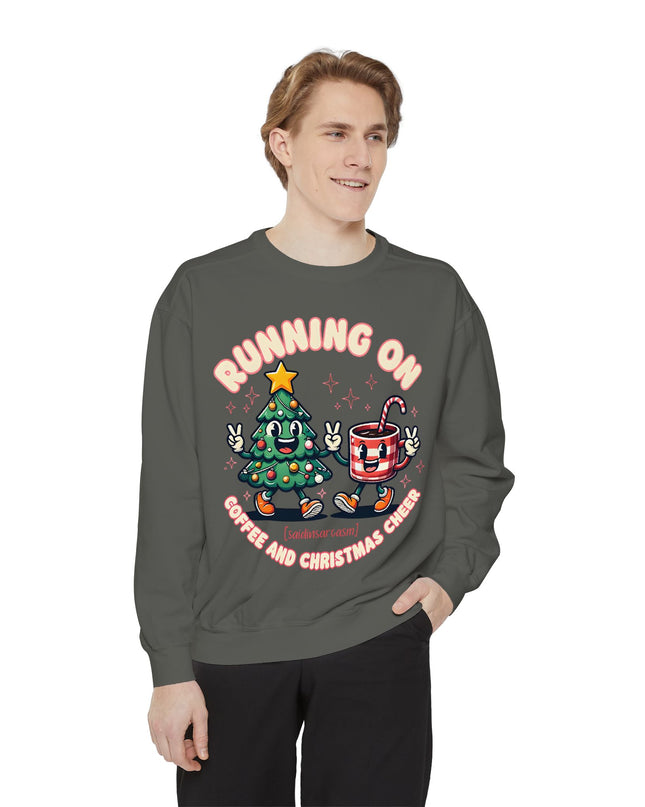 Running On Coffee & Christmas Cheer Sweat Shirt