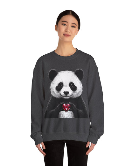 Panda Holding Red Gem Sweatshirt — Calm, Selective, Worth It