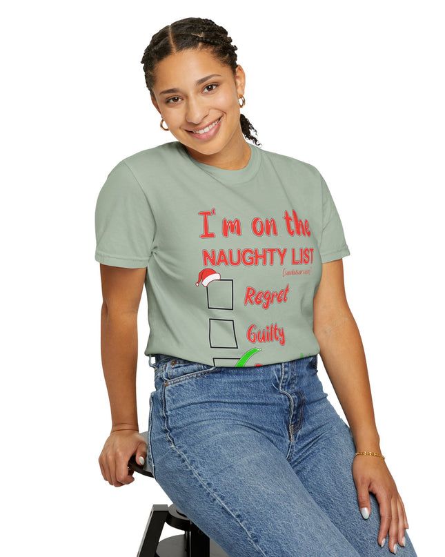 Naughty List T-Shirt – "I’m on the Naughty List: Proud of It" Christmas Tee