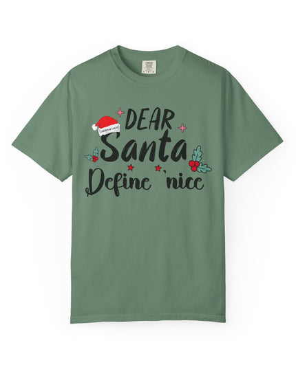 Dear Santa Define Nice Christmas T-Shirt