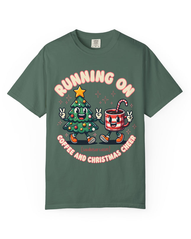 Running On Coffee & Christmas Cheer T-Shirt