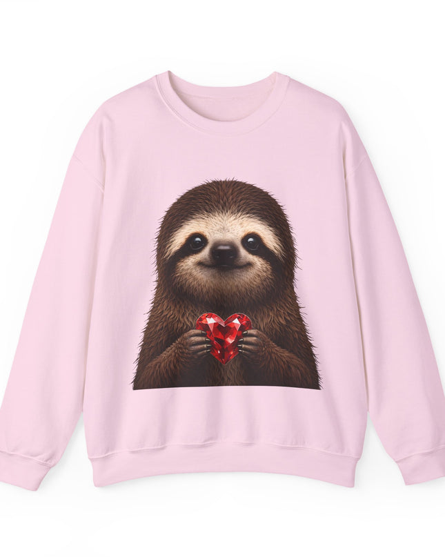 Sloth & Red Gem Crewneck — Intentional, Steady Sweatshirt