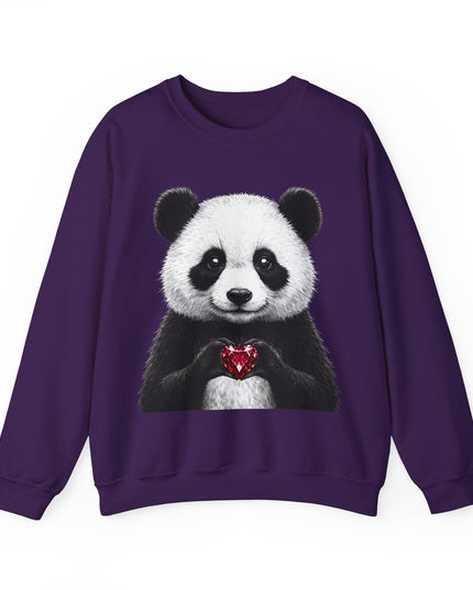 Panda Holding Red Gem Sweatshirt — Calm, Selective, Worth It