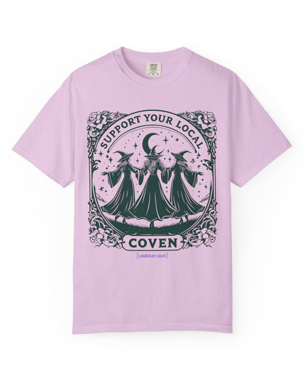 'Support Your Local Coven' Witchy Graphic T-Shirt