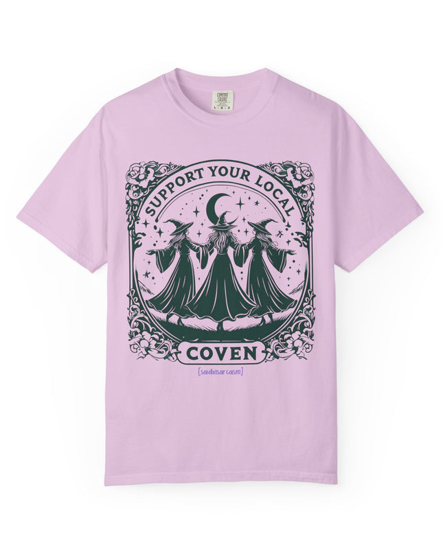'Support Your Local Coven' Witchy Graphic T-Shirt