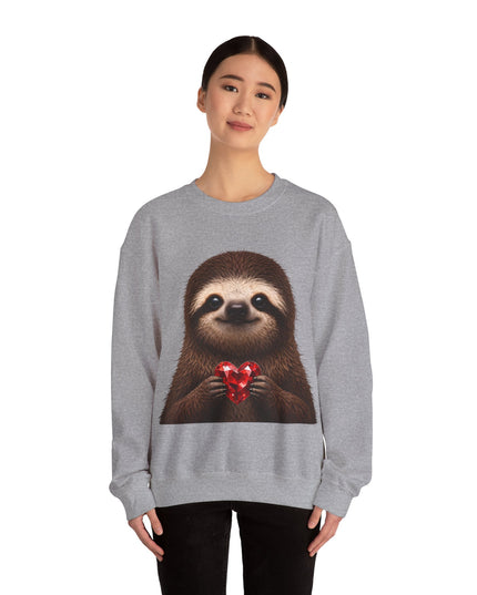 Sloth & Red Gem Crewneck — Intentional, Steady Sweatshirt