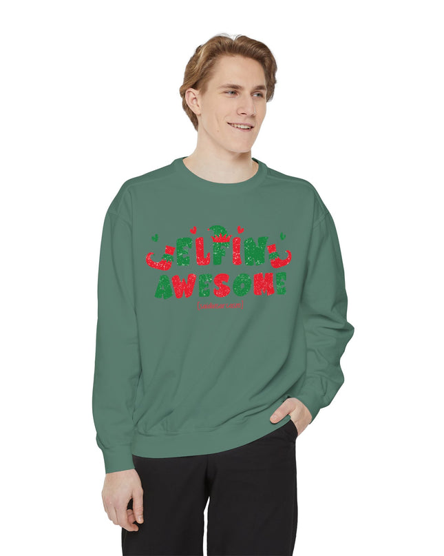 'Elfing Awesome' Sweatshirt — Funny Christmas Holiday Crewneck