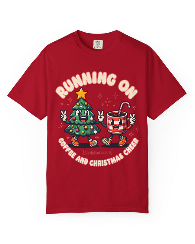 Running On Coffee & Christmas Cheer T-Shirt