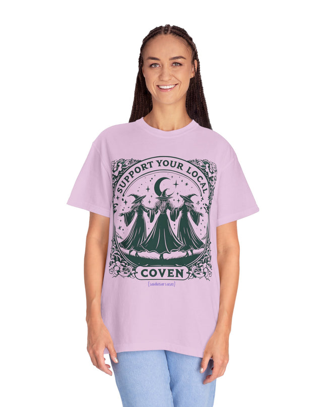 'Support Your Local Coven' Witchy Graphic T-Shirt