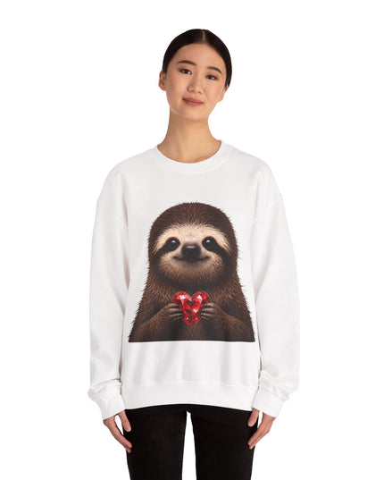Sloth & Red Gem Crewneck — Intentional, Steady Sweatshirt