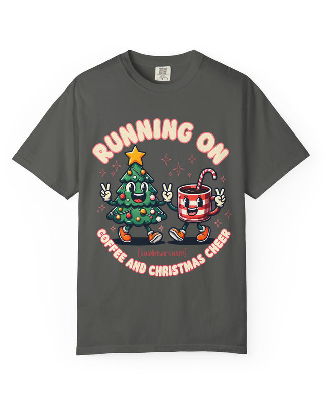 Running On Coffee & Christmas Cheer T-Shirt