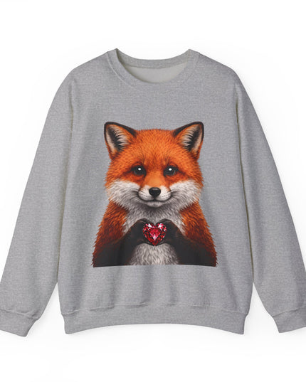 Raccoon with Red Gem Sweatshirt — Cute Mischief & Earned Treasure Crewneck