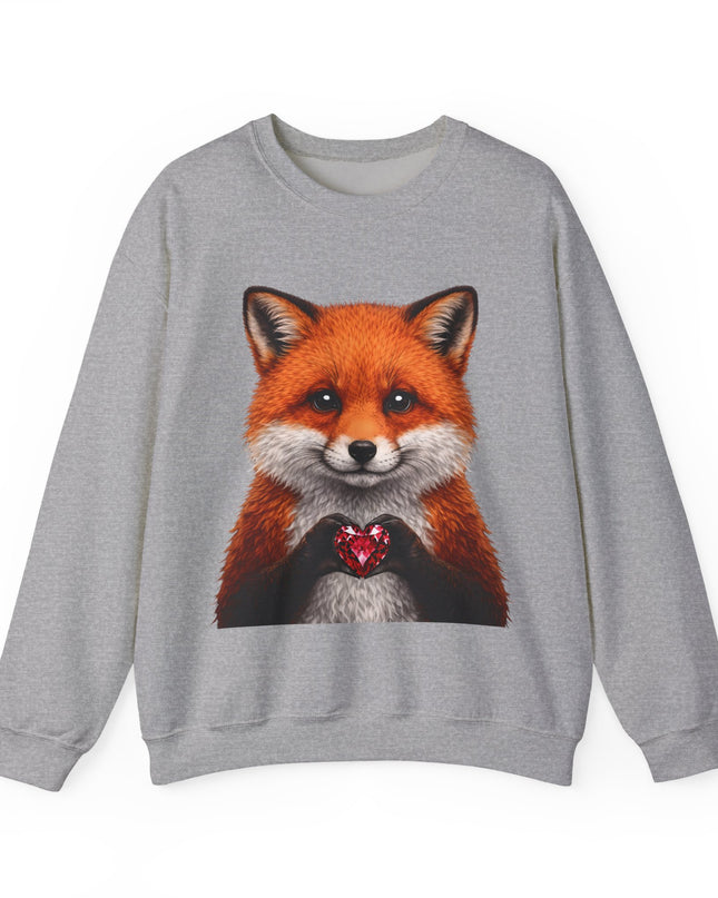 Raccoon with Red Gem Sweatshirt — Cute Mischief & Earned Treasure Crewneck