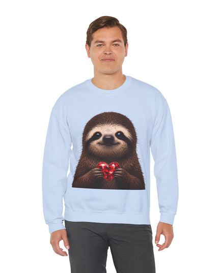 Sloth & Red Gem Crewneck — Intentional, Steady Sweatshirt